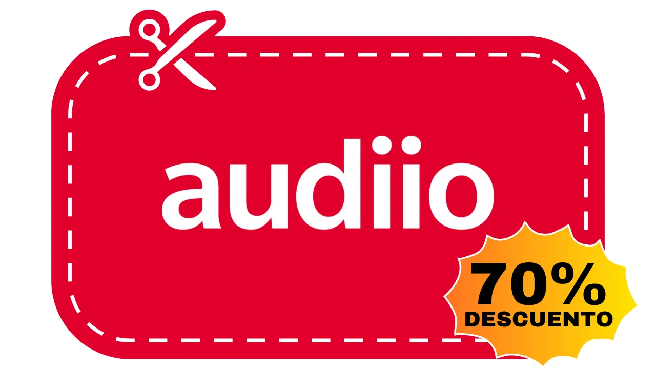 Cupón descuento Audiio: -70% 5 cupón descuento audiio 70% descuento