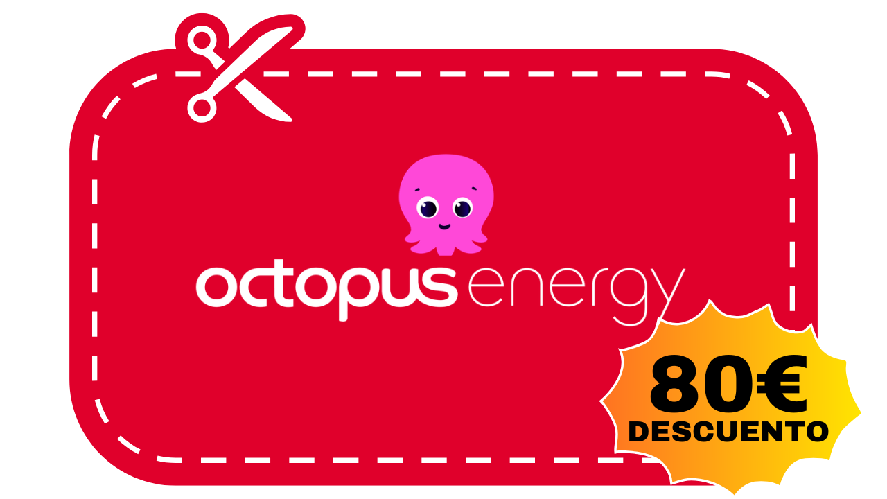 cupón descuento octopus energy 80€ descuento