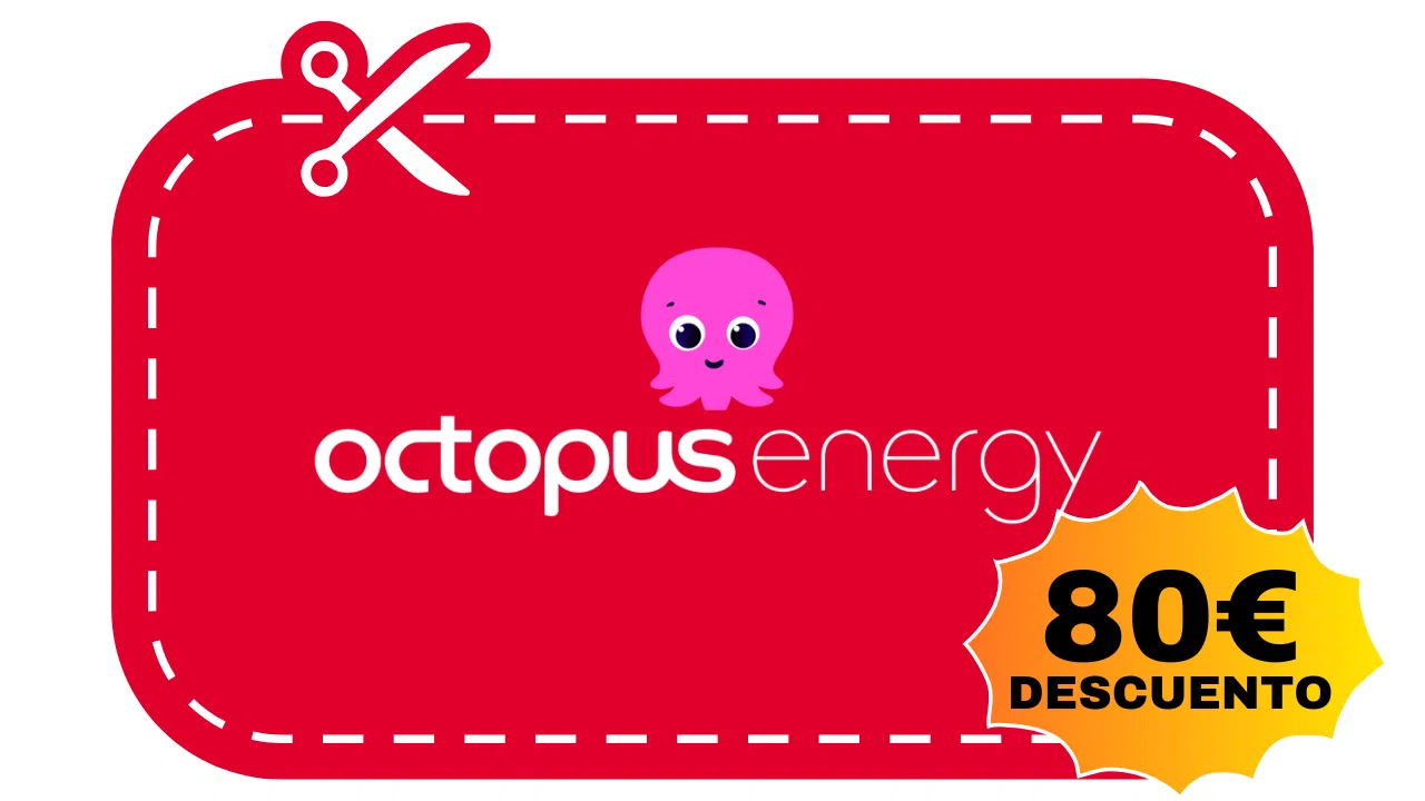 Octopus 50 euros GRATIS 4 cupón descuento octopus energy 80€ descuento